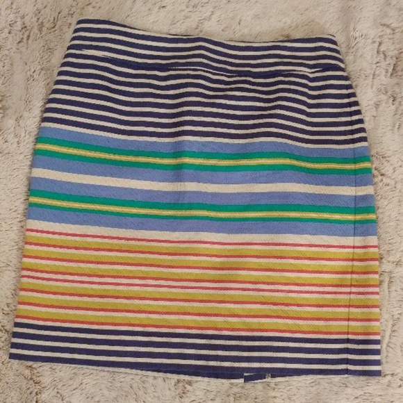 LOFT Dresses & Skirts - Loft Multi Color Striped Lined Skirt - 2P